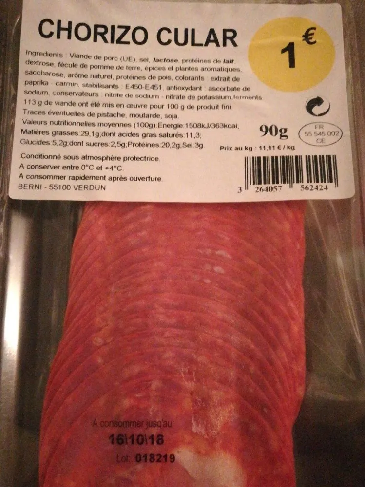 Chorizo cular