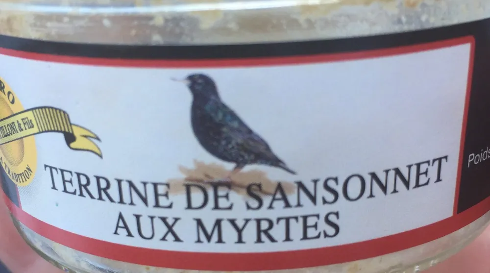 Terrine de sansonnet aux myrtes