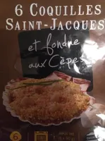 Coquille saint Jacques et fondue aux cèpes