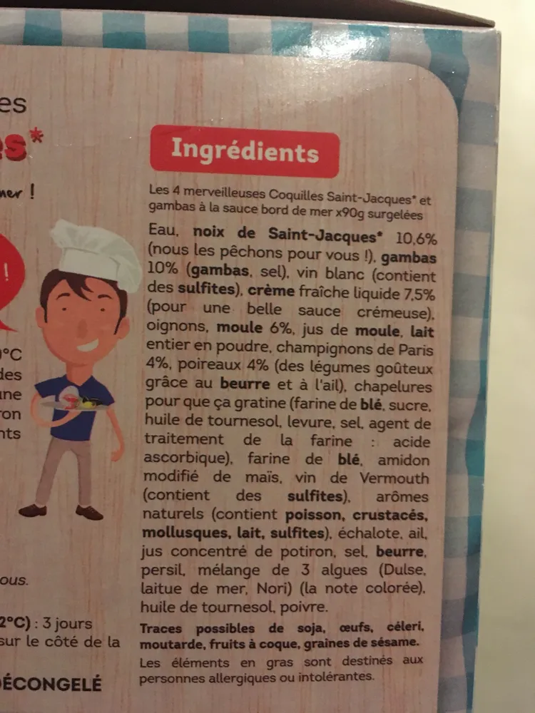 T. toque 4coq. stjacq. gambas360g