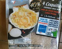 Coquilles cuisinées avec des noix de Saint Jacques