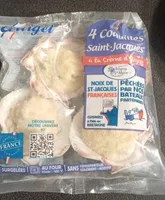4 Coquilles Saint-Jacques à la crème d'Isigny