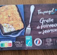 Gratin de poireaux au saumon
