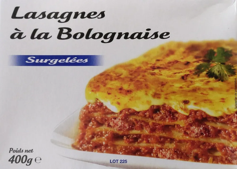 Lasagnes à la Bolognaise