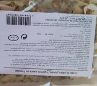 Gratin de pâtes poulet légumes sauce au fromage