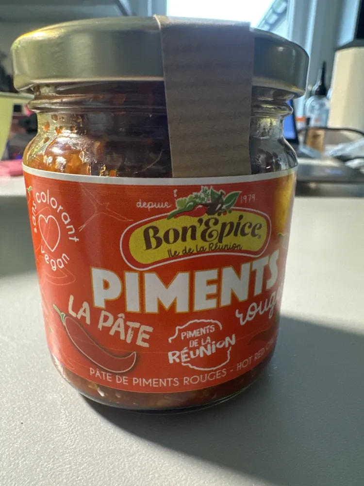 piments la pâte rouge