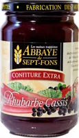 Confiture extra Rhubarbe cassis