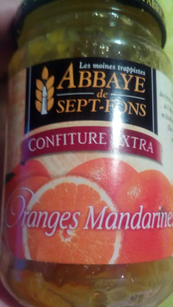 Confiture extra oranges mandarines