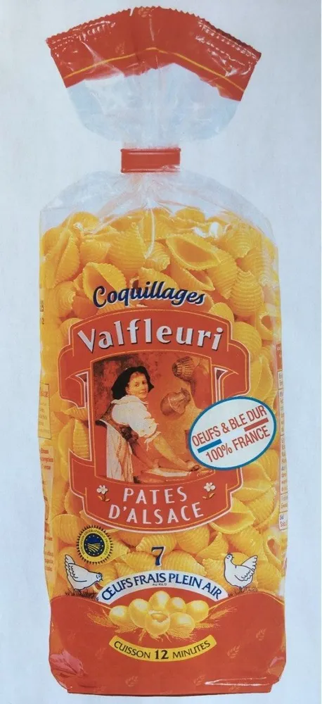 Coquillages Pâtes d'Alsace