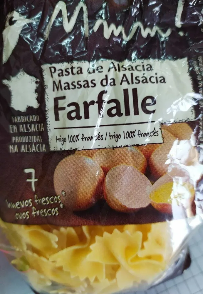 Pasta de Alsacia Farfalle