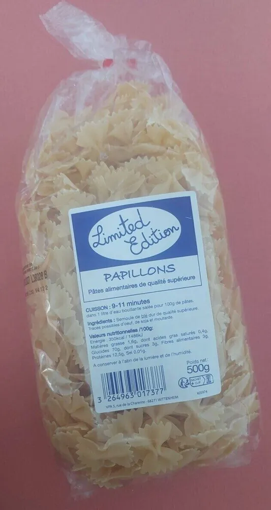 Pâte papillon