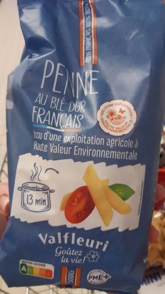 Penne au blé dur français