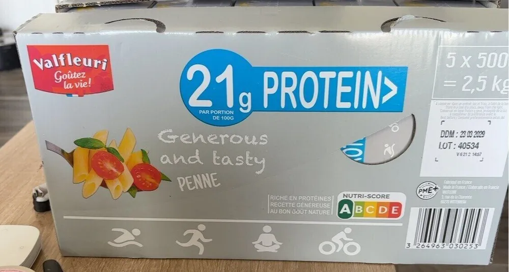 Penne 21g protein