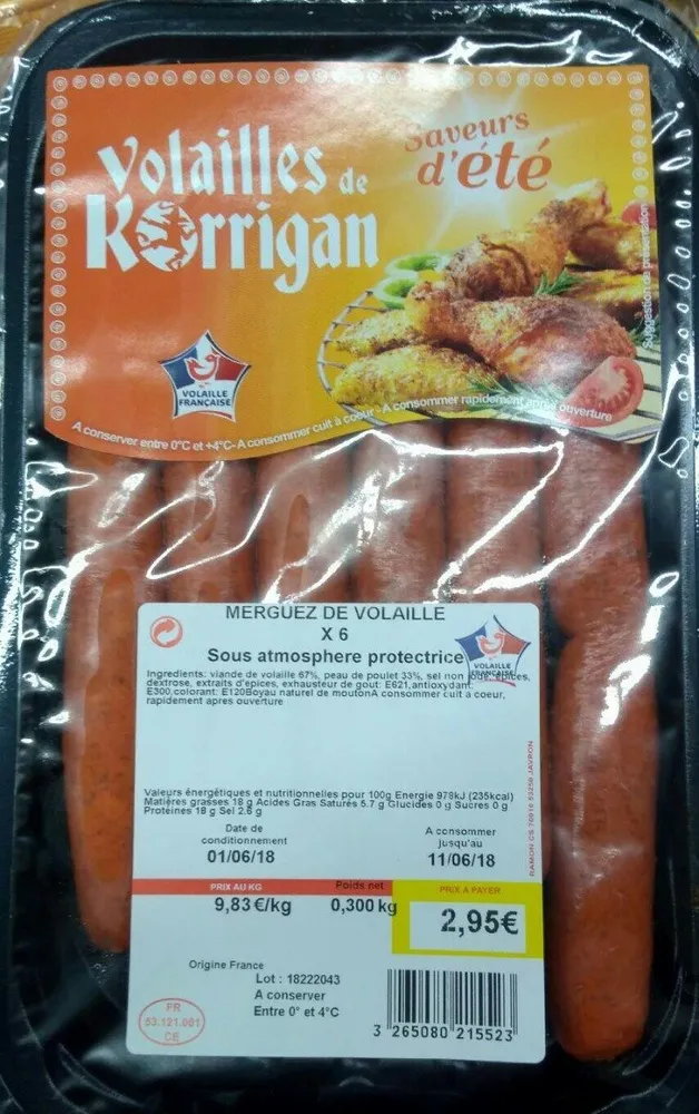 Merguez de Volaille