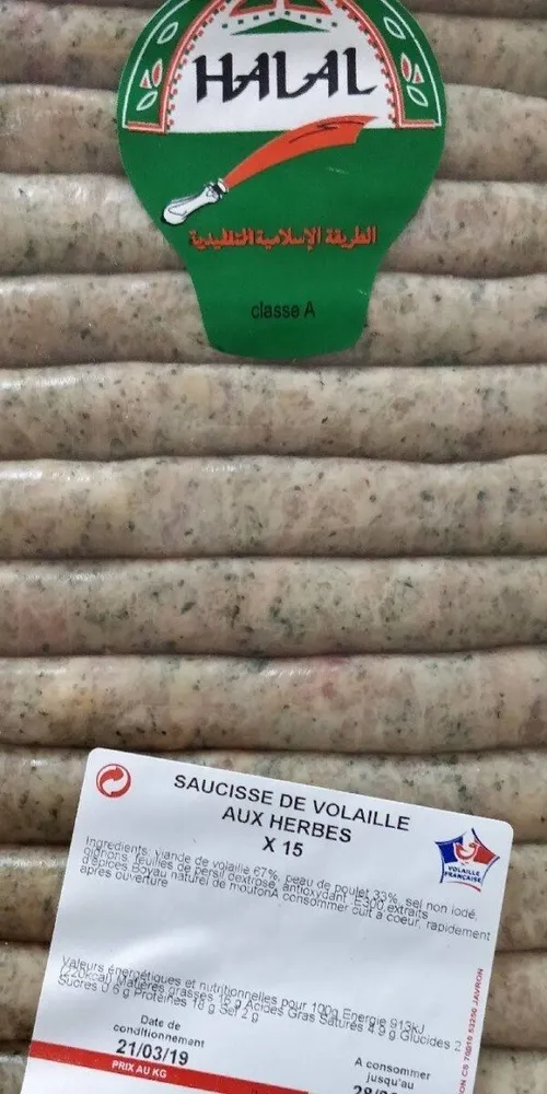 Saucisse volaille aux herbes