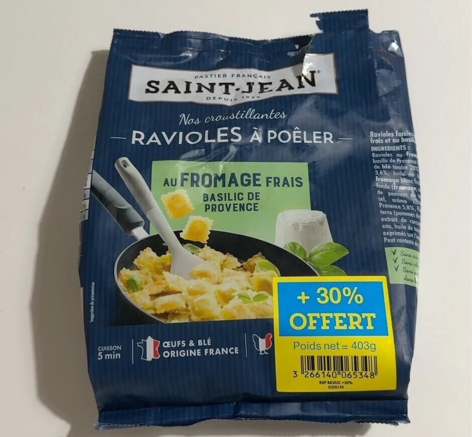 Ravioles a poelee