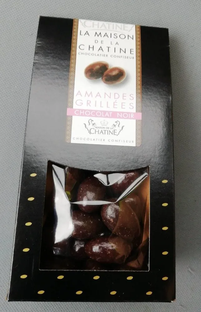 Amandes grillées chocolat noir