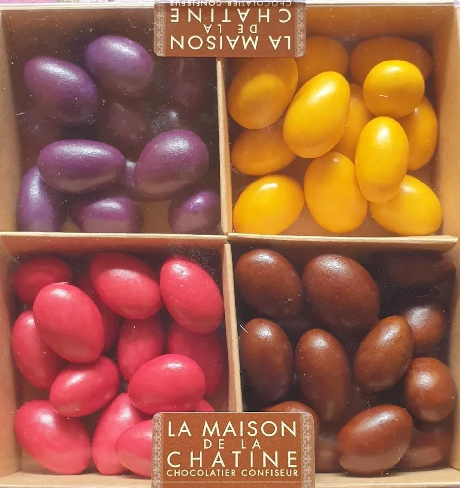 Fruits ou céréales enrobés de cholat