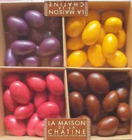 Fruits ou céréales enrobés de cholat