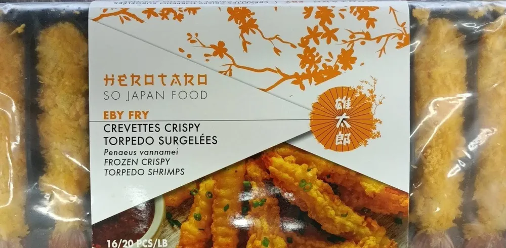 Crevettes torpédo surgelés