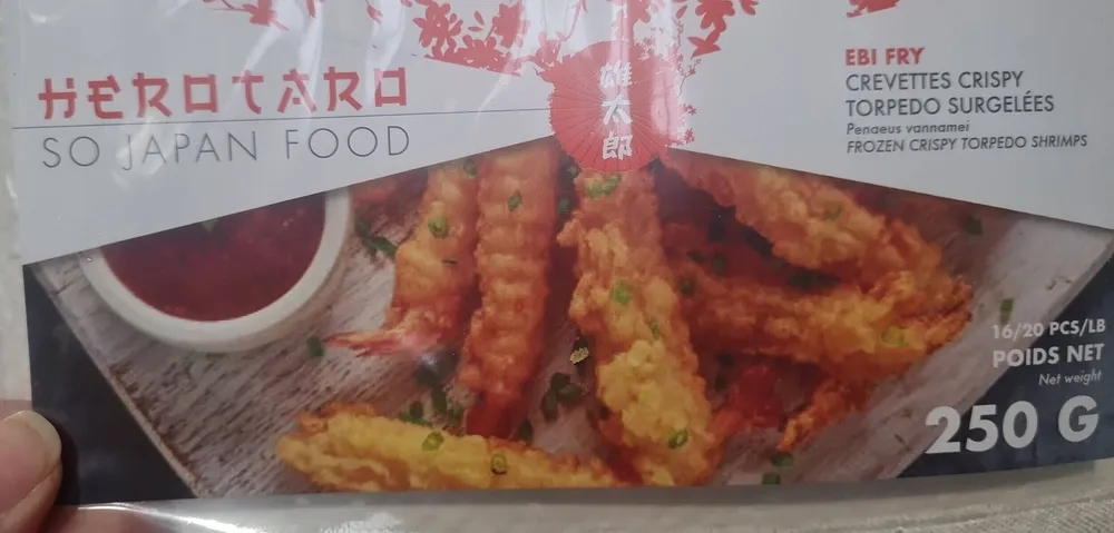 Crevettes Crispy Torpedo Surgelées