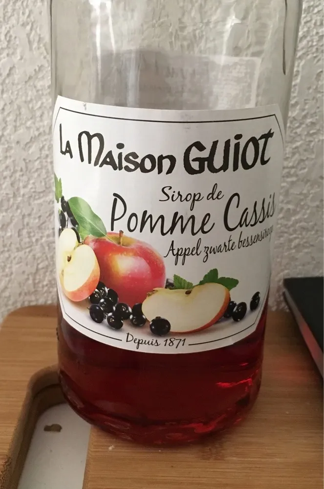 Sirop de pomme cassis
