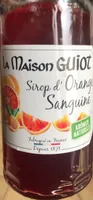 Sirop d'orange sanguine