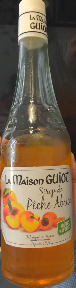 Sirop de pêche abricot