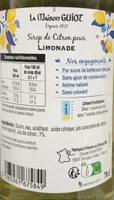 Sirop de Citron pour LIMONADE