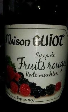 Sirop de fruits rouges