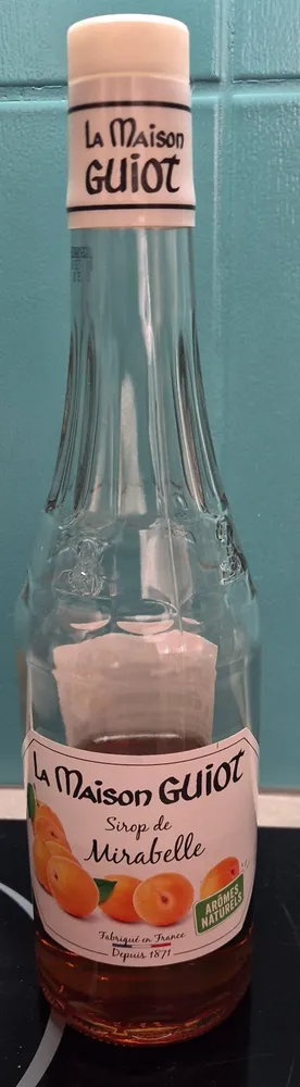 Sirop De Mirabelle, Bouteille De 70 Centilitres, Marque Guiot