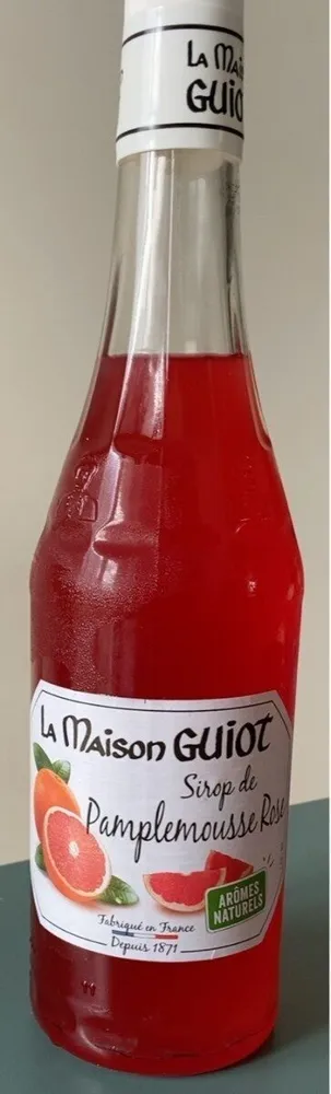 Sirop de pamplemousse rose