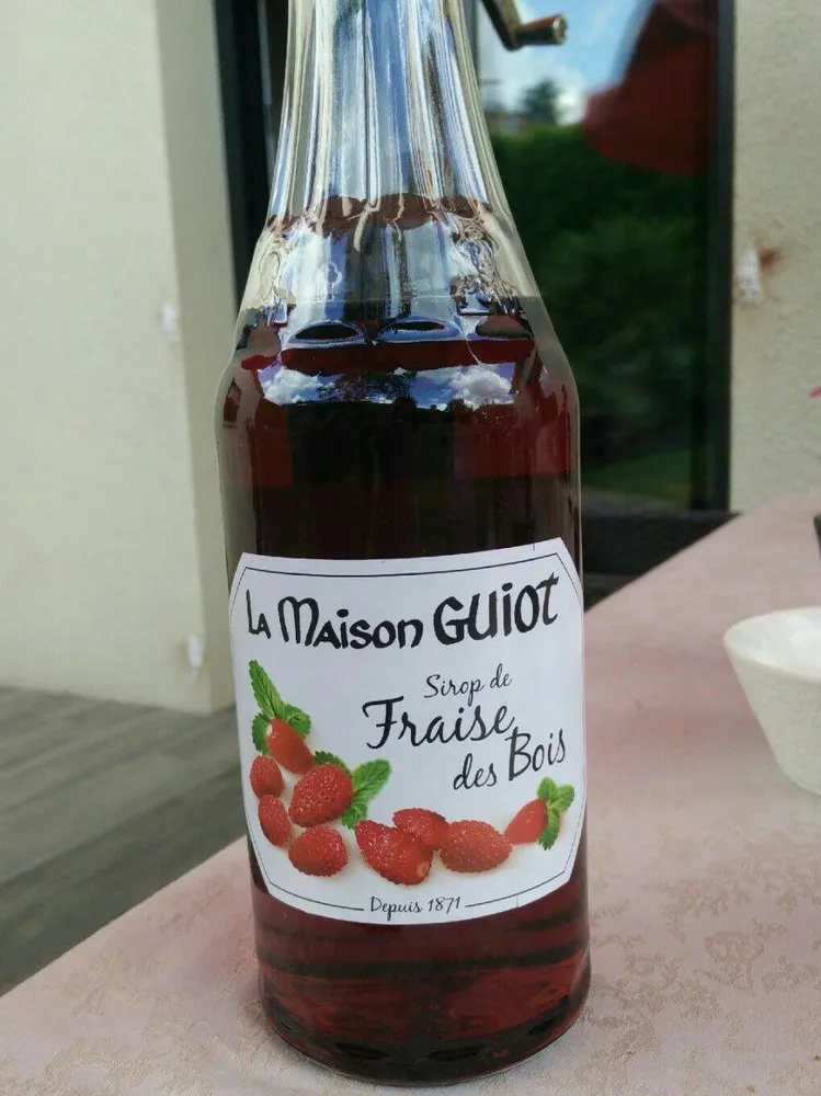 Sirop de fraise des bois
