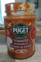 Compotée tomates mozzarella graines de courge