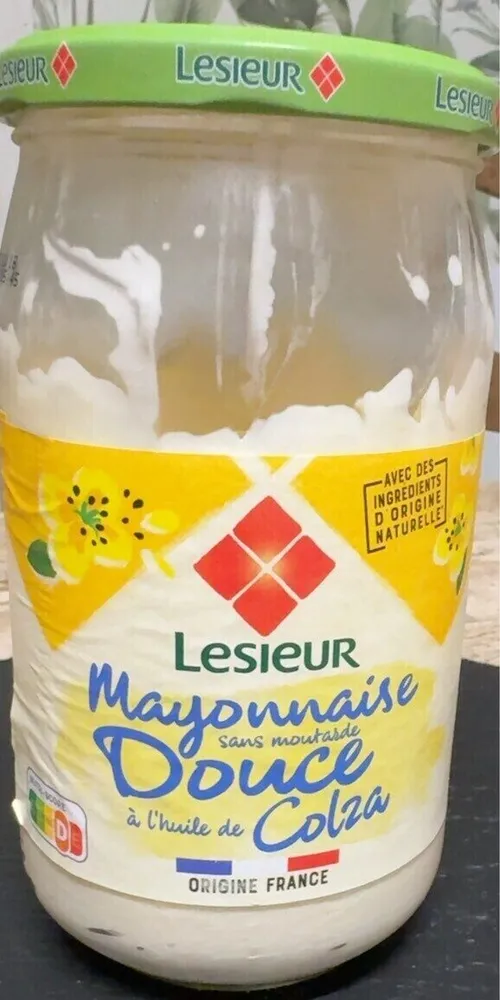 Mayonnaise sans moutarde douce a l’huile de colza