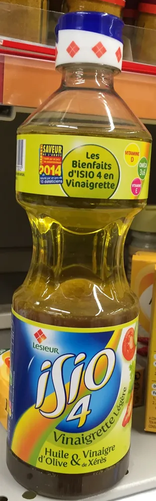 Vinaigrette légère Isio 4 Huile d'Olive & Vinaigre de Xérès