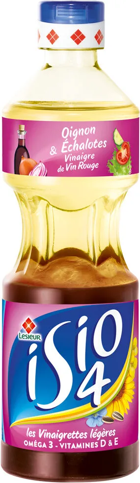 vinaigrette légère Isio 4  vinaigre vin rouge et oignon échalotes