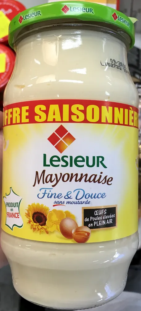 Mayonnaise Fine & Douce sans moutarde (offre saisonnière)