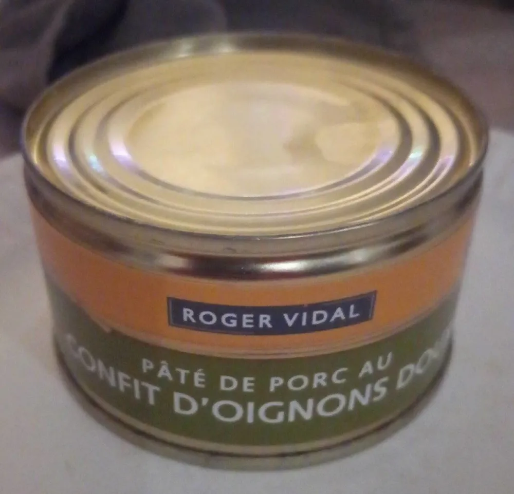 Pâté de porc au confit d'oignons doux