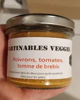 Tartinables veggie (poivrons, tomates, tomme de brebis)