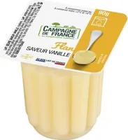 Flan saveur vanille nappé caramel