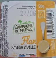 Flan, saveur vanille