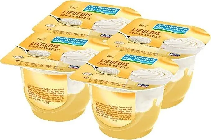 Liégeois saveur vanille