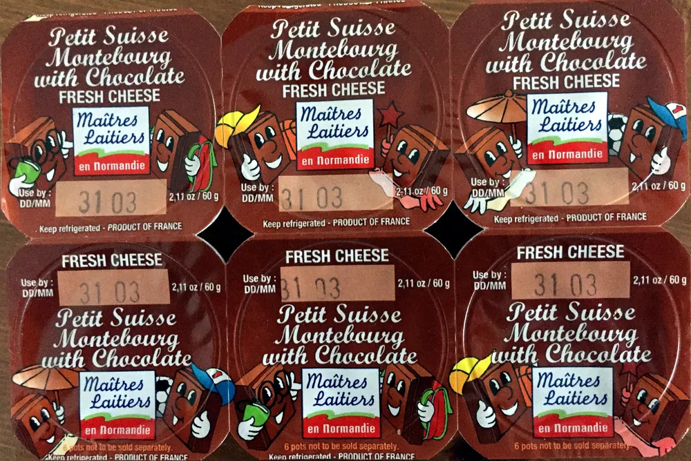 Petit Suisse Montebourg with Chocolate FRESH CHEESE