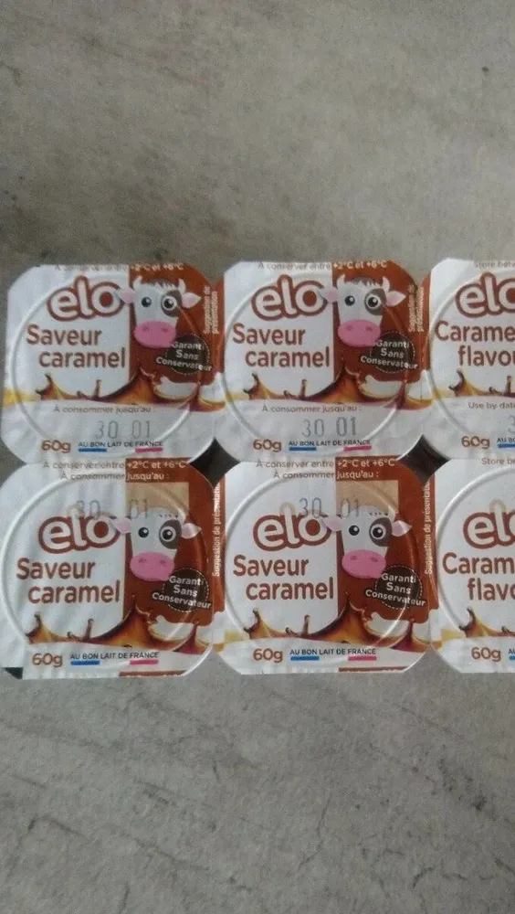 Elo saveur caramel 6 x 60 g