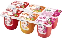 Fromage frais sucré à base de fruits assortiment Abricot, fraise, framboise 6 x 100 g