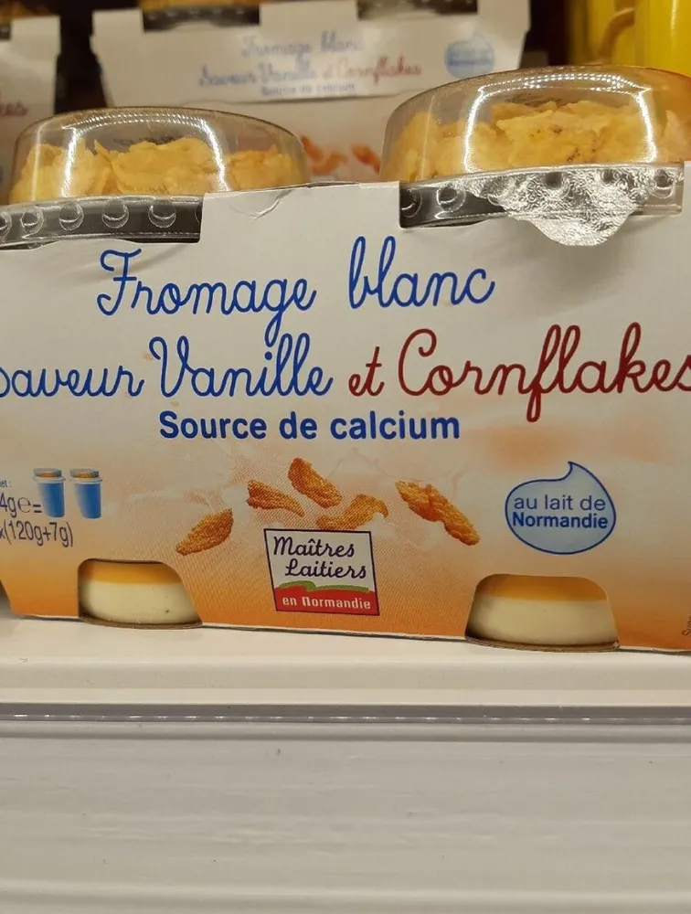 Fromage Blanc Vanille et Cornflakes