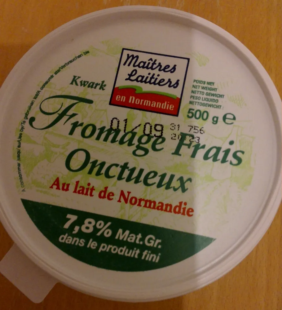 Fromage frais onctueux