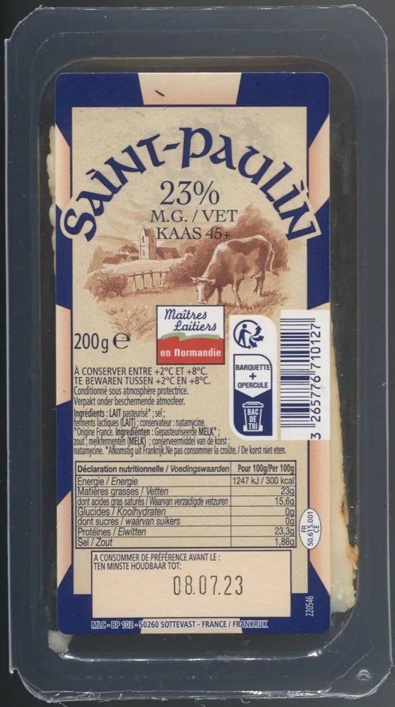 Saint-Paulin (23% MG)