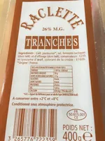 Raclettes Tranches